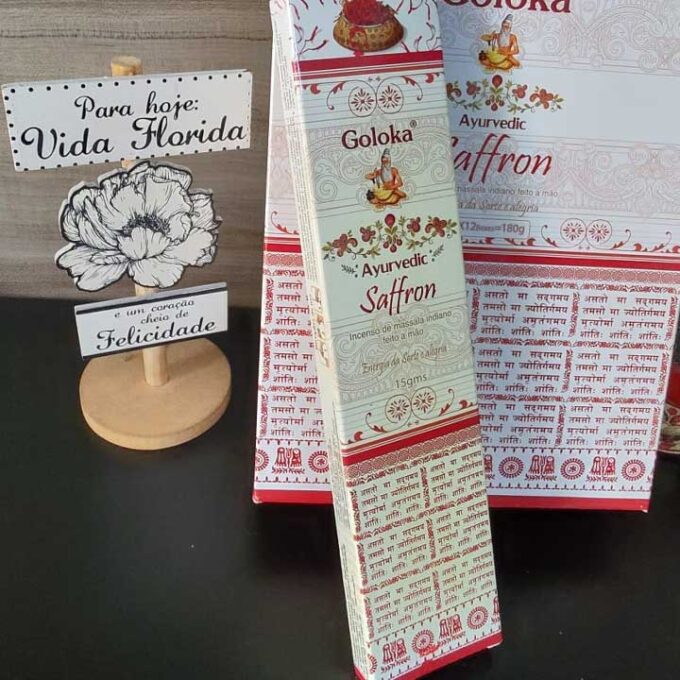 Incenso Goloka Alçafrão