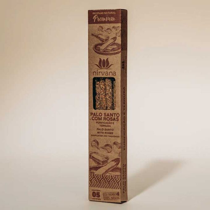 Incenso Nirvana Premium Palo Santo com Rosas