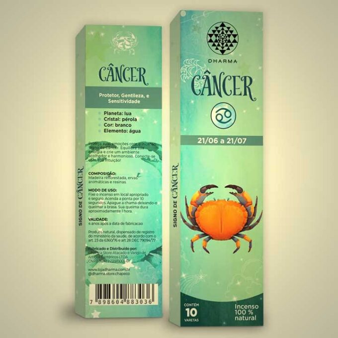 Incenso Dharma Natural Signos – Câncer