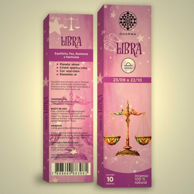 Incenso Dharma Natural Signos – Libra