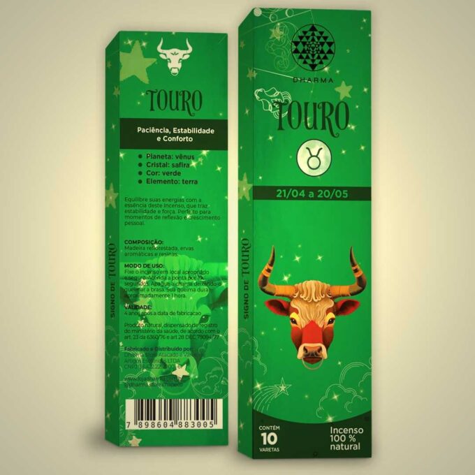 Incenso Dharma Natural Signos – Touro