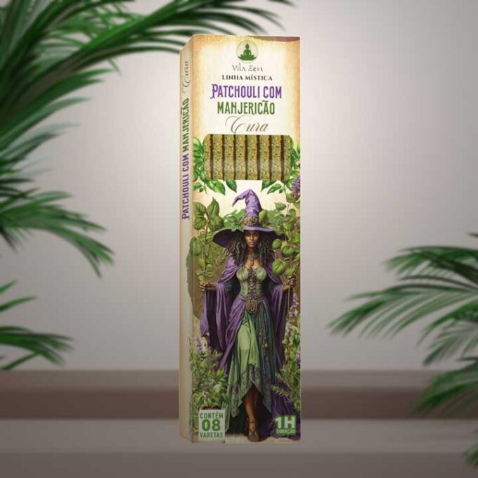 Incenso Vila Zen Linha Mística - Patchouli com Manjericão