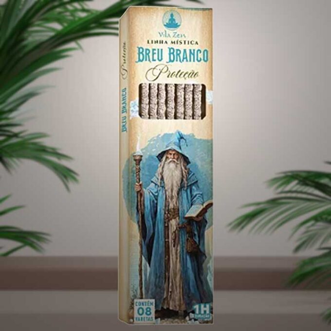Incenso Vila Zen Natural Magos Vareta – Breu Branco