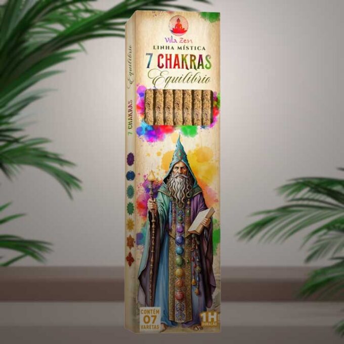 Incenso Vila Zen Natural Magos Vareta – Sete Chakras
